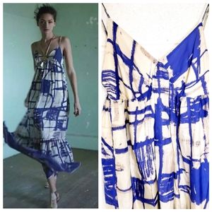 Anthro Isabella Sinclair Silk Grafitti Dress 10
